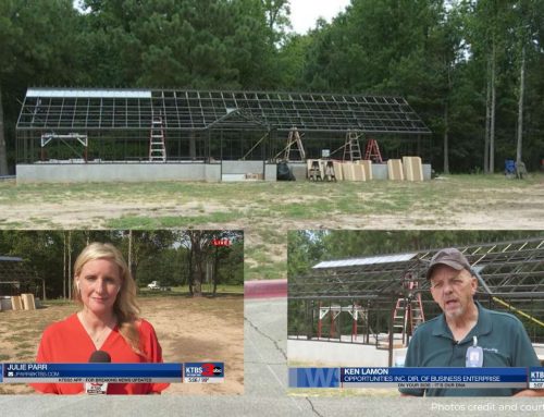 KTBS’ Julie Parr visits Opportunities Inc.’s New Greenhouse