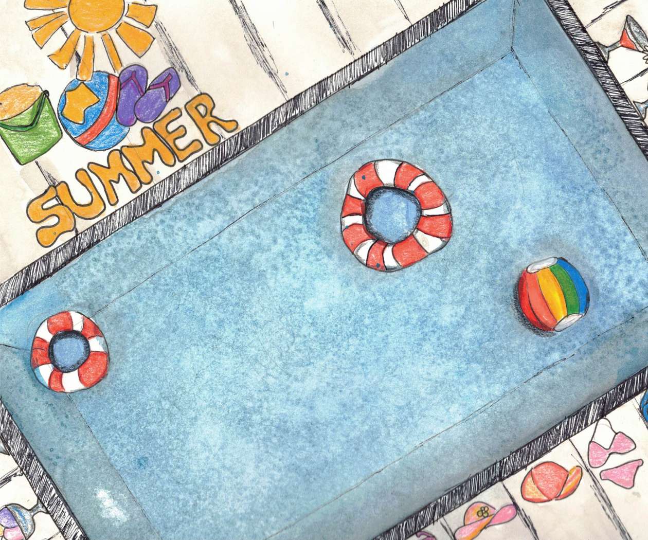 Summer and Pool