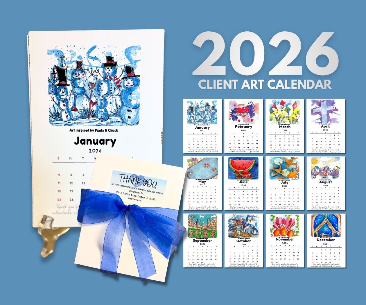Client art calendar – product image