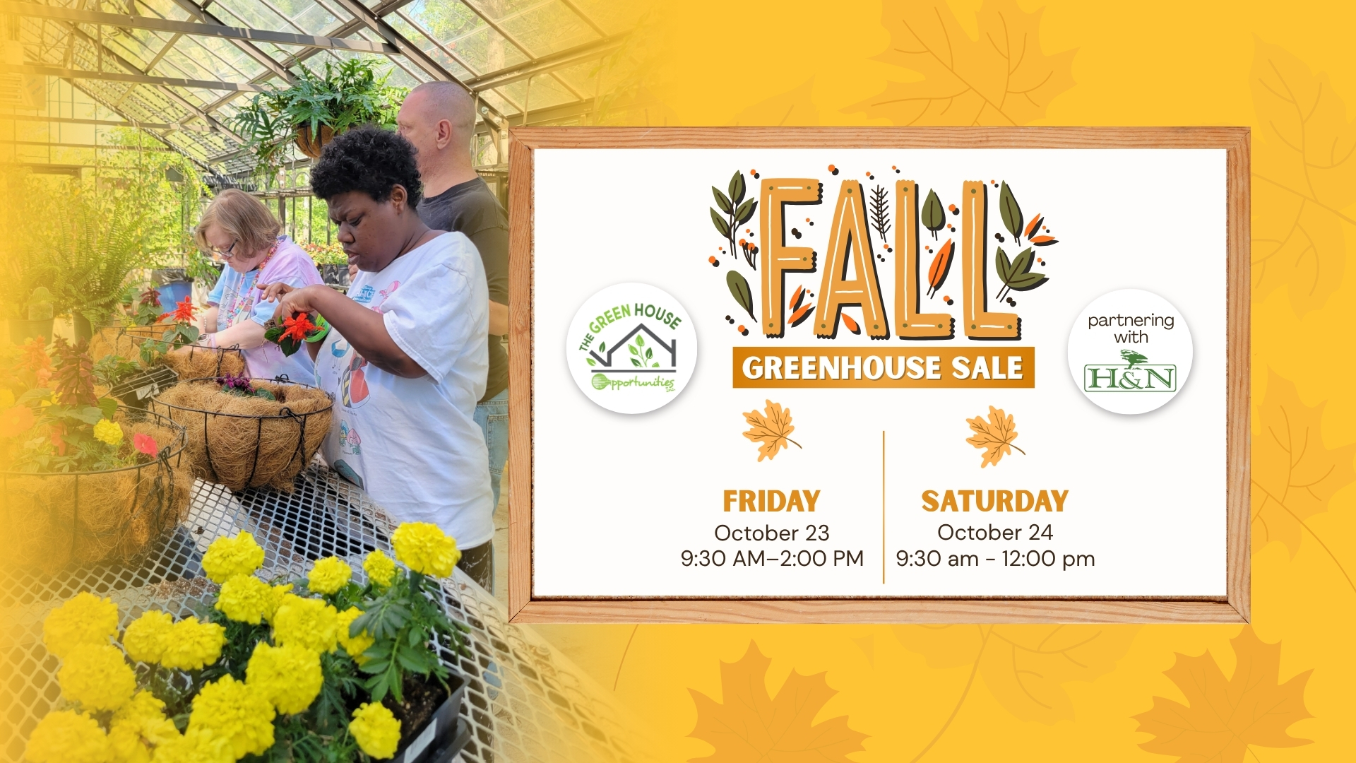 2026 Fall Greenhouse hours