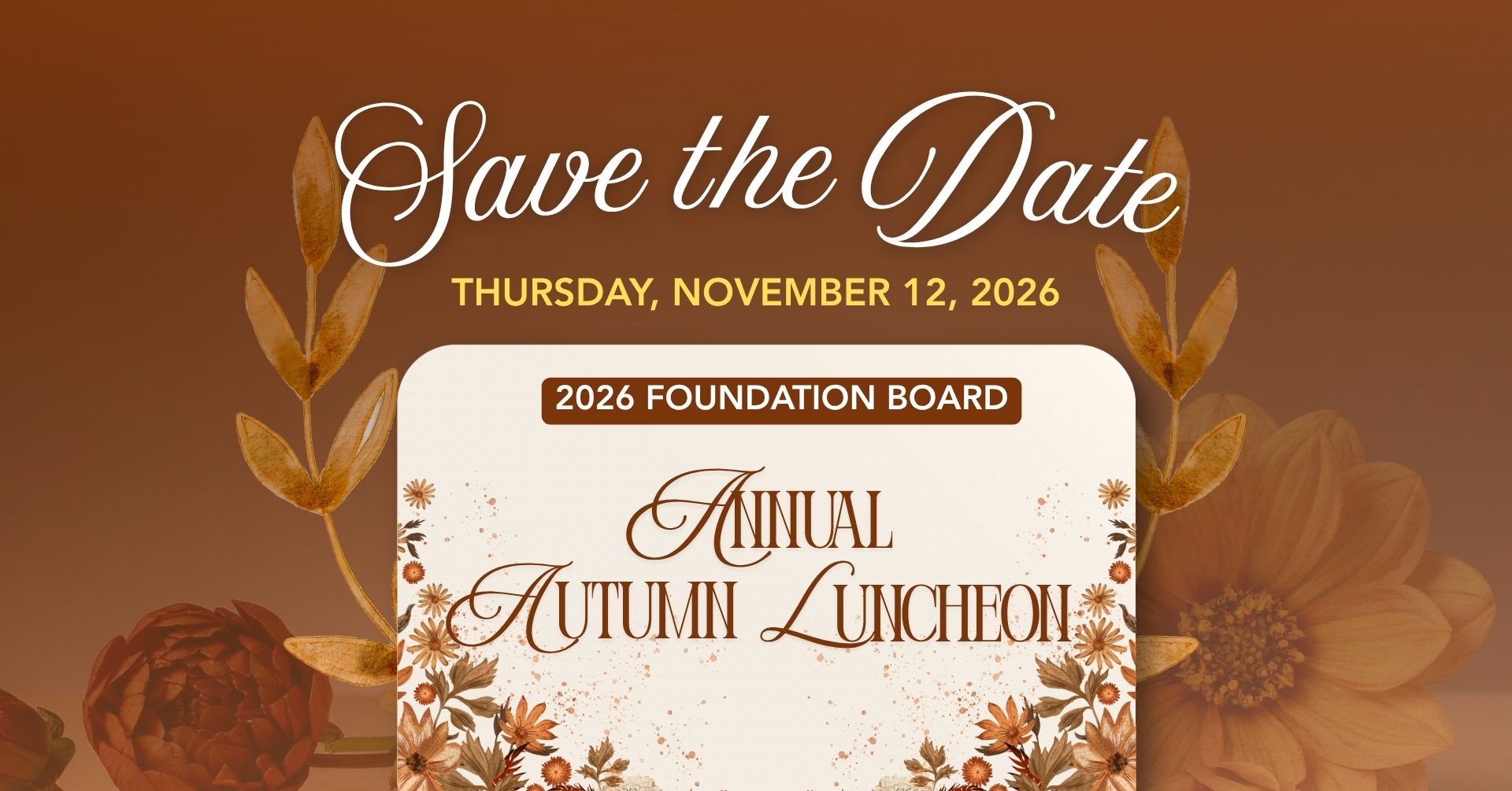 Foundation Board Autumn luncheon 2026